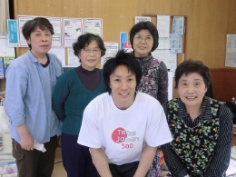 米田選手訪問風景